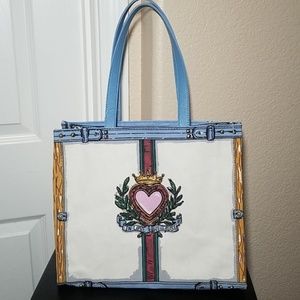 Brighton In Love We Trust Canvas Tote NWT